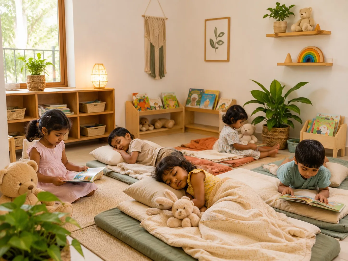 A calm, clean rest space at MIMS Day Care.