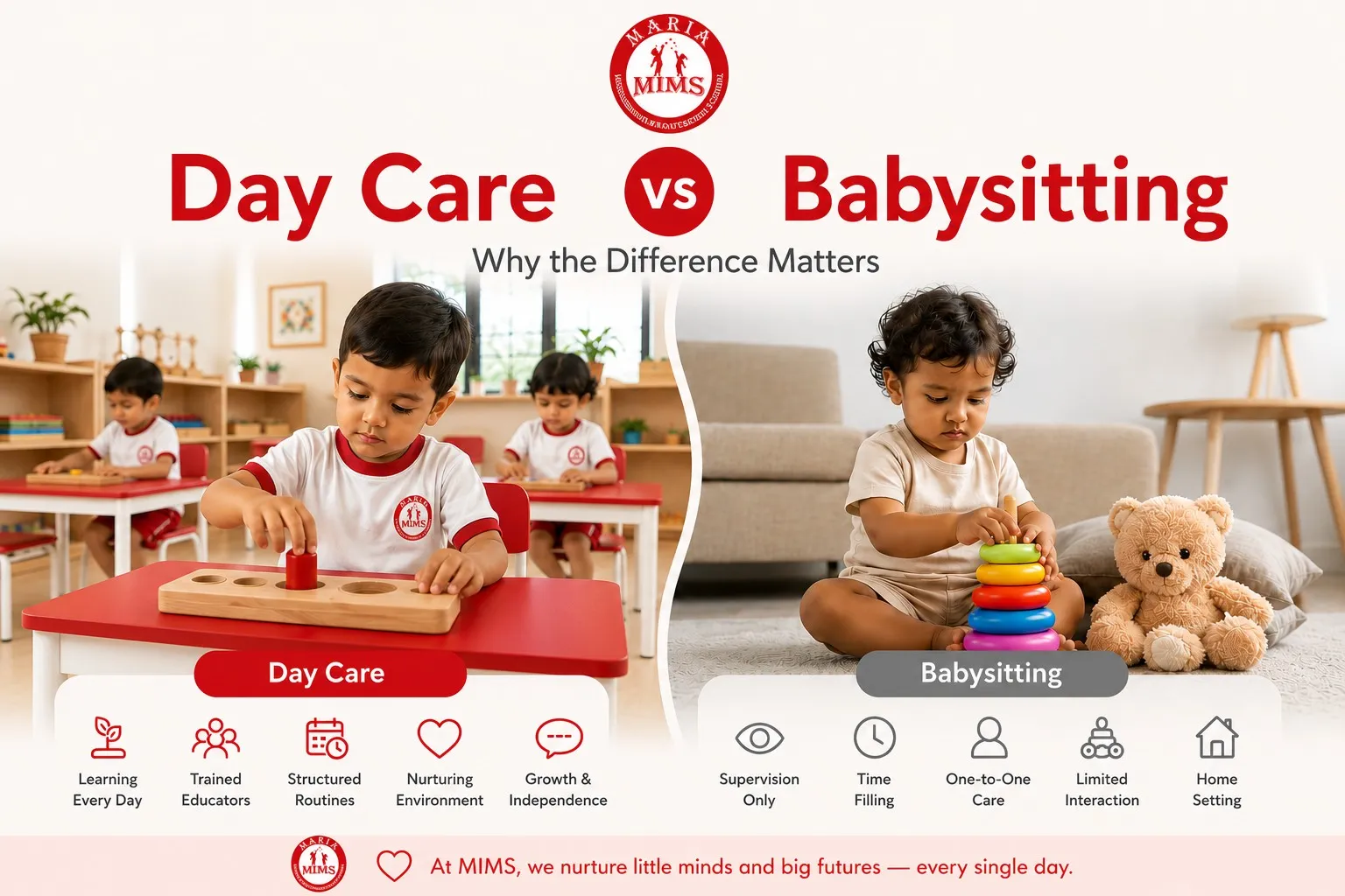 Photograph accompanying the article “Day Care vs Babysitting: Why the Difference Matters”.