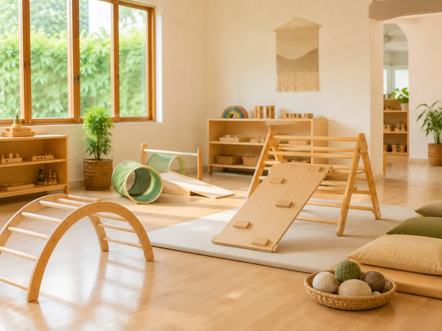A safe, soft indoor play space at MIMS.