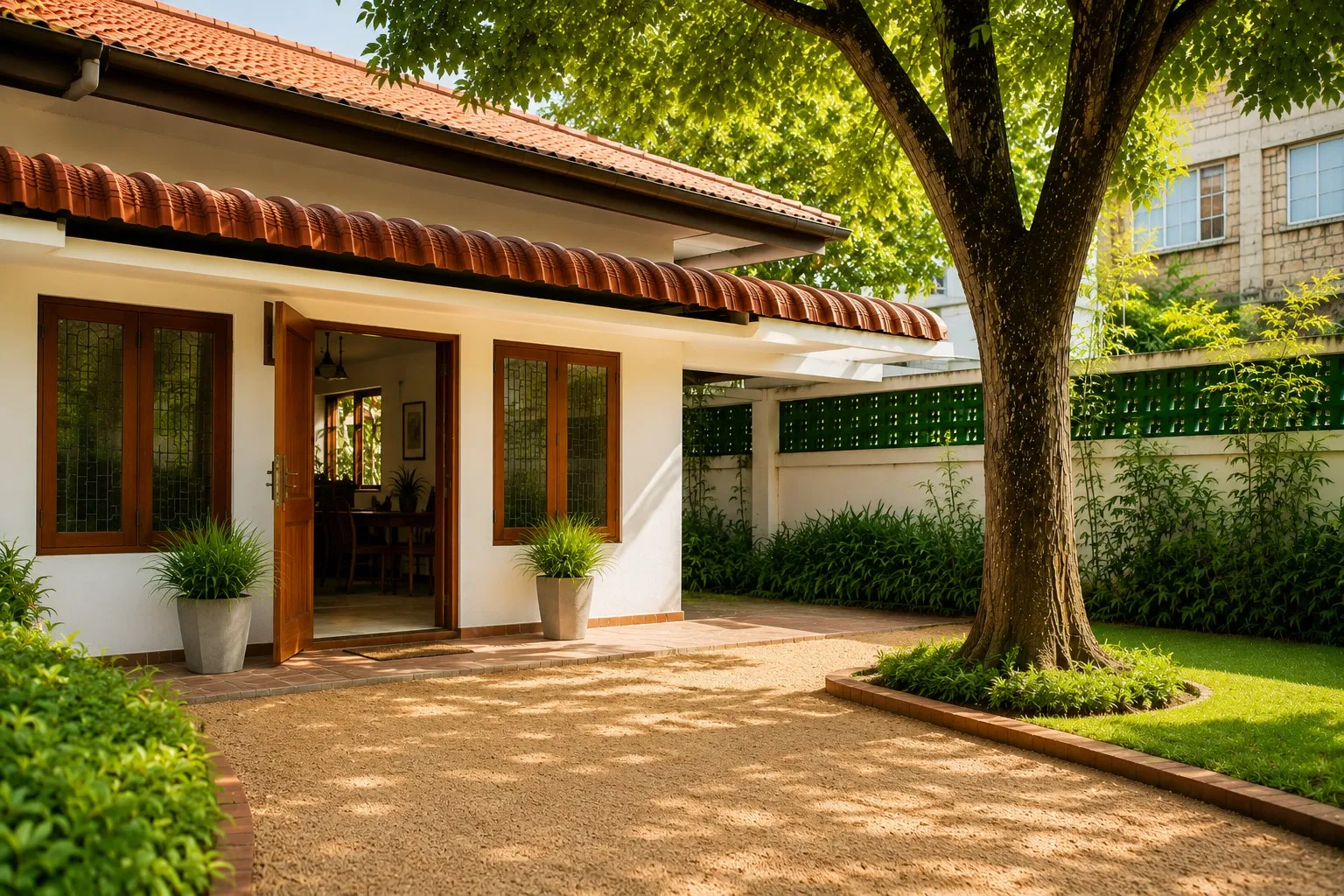 A secure, welcoming MIMS entrance with clear sightlines.